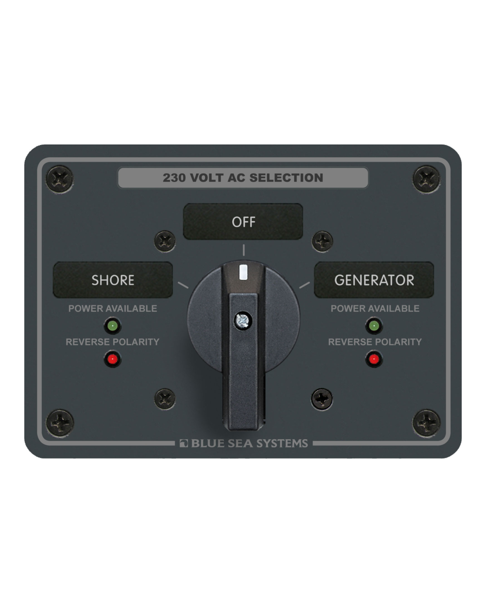 Blue Sea Systems AC Rotary Panel 230V/65A OFF+2