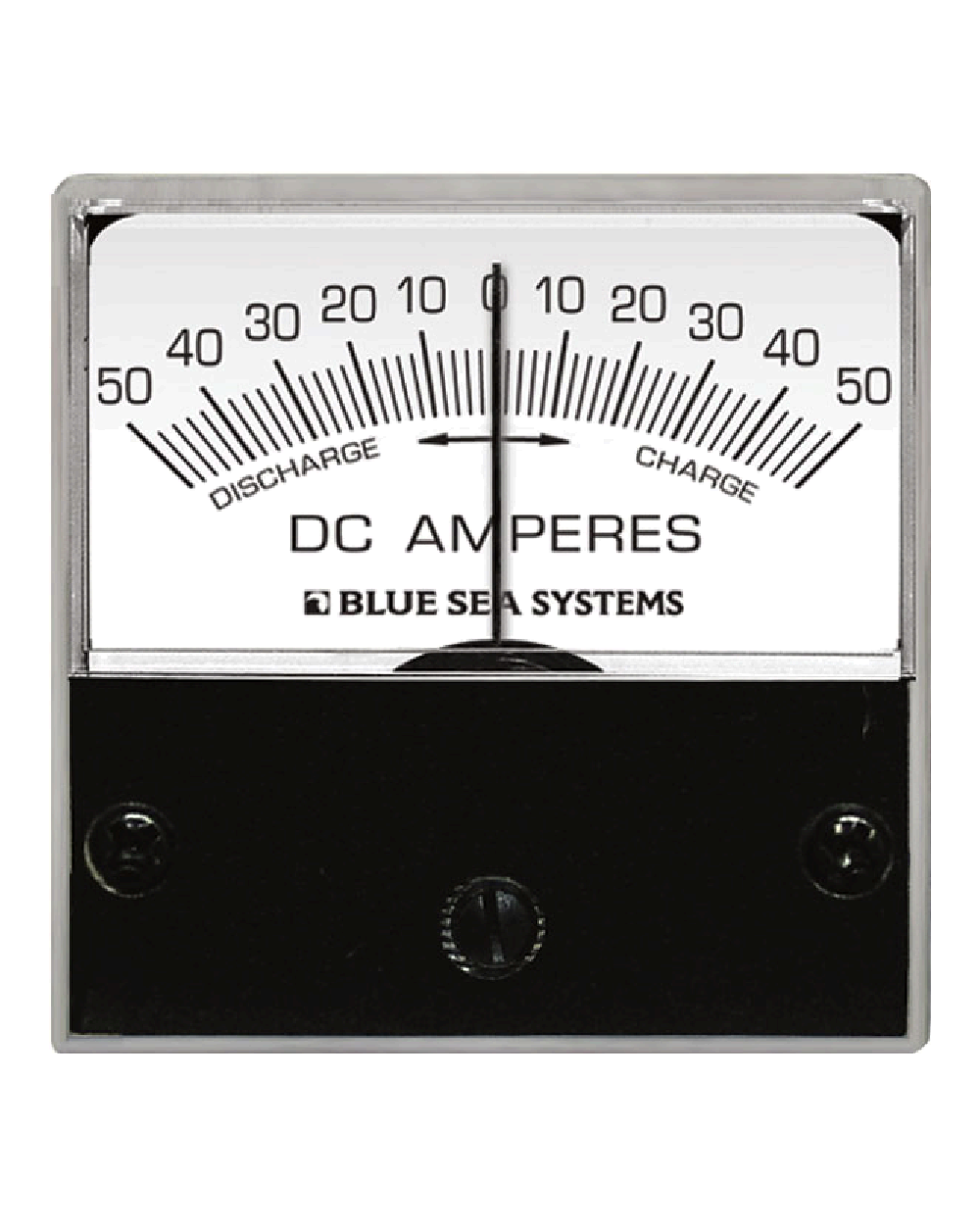 Blue Sea Systems Analog amperemeter DC 50-0-50 med shunt