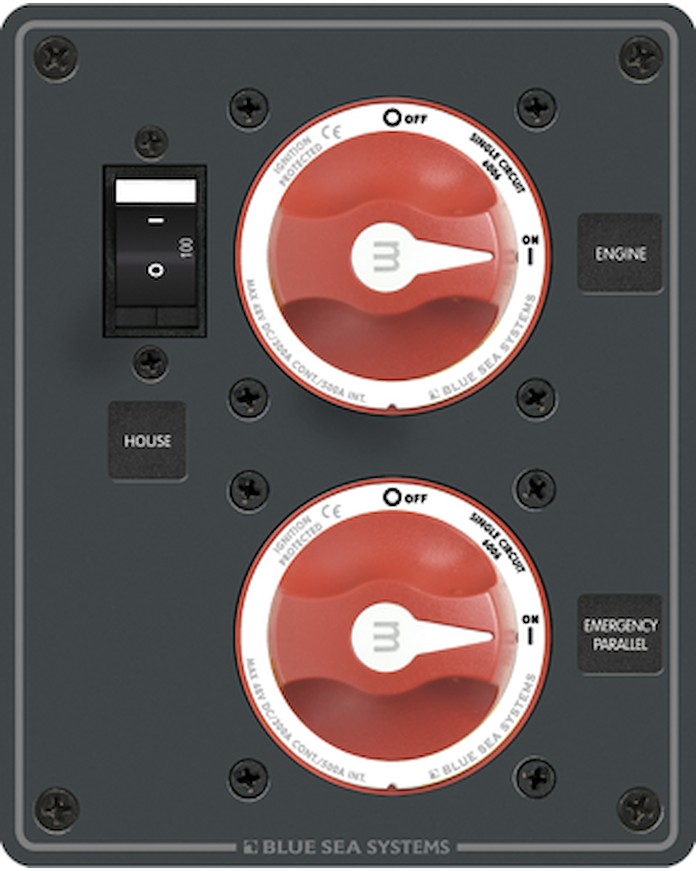 Blue Sea Systems Blue Sea Systems HB panel : 1 HB + 100 A + NB