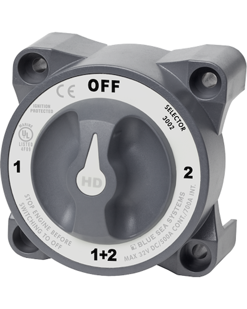 Blue Sea Systems Blue Sea Systems Huvudbrytare 500A 1-2-B-Off