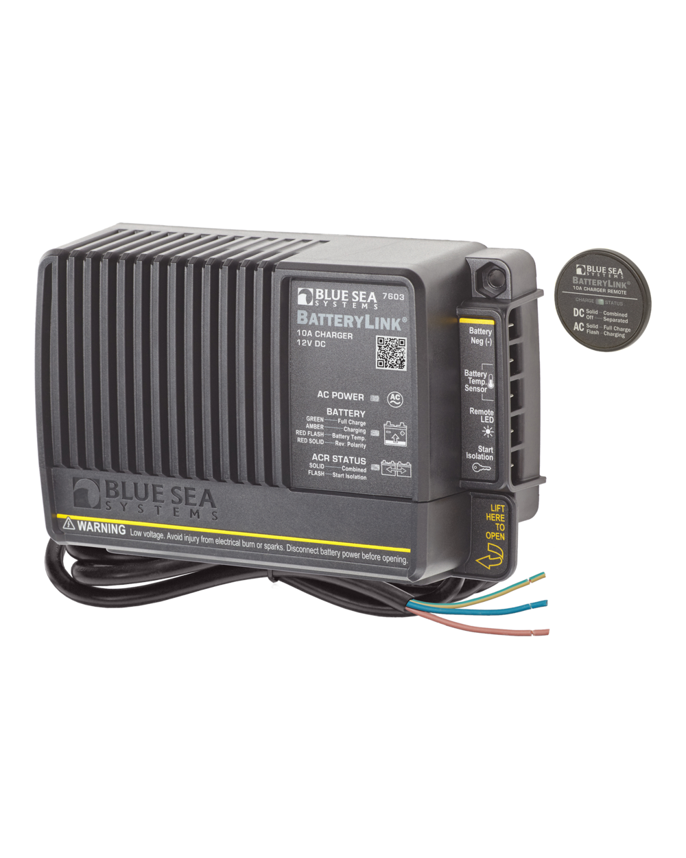 Blue Sea Systems Charger BatteryLink 12VDC 10A-Bare Wire