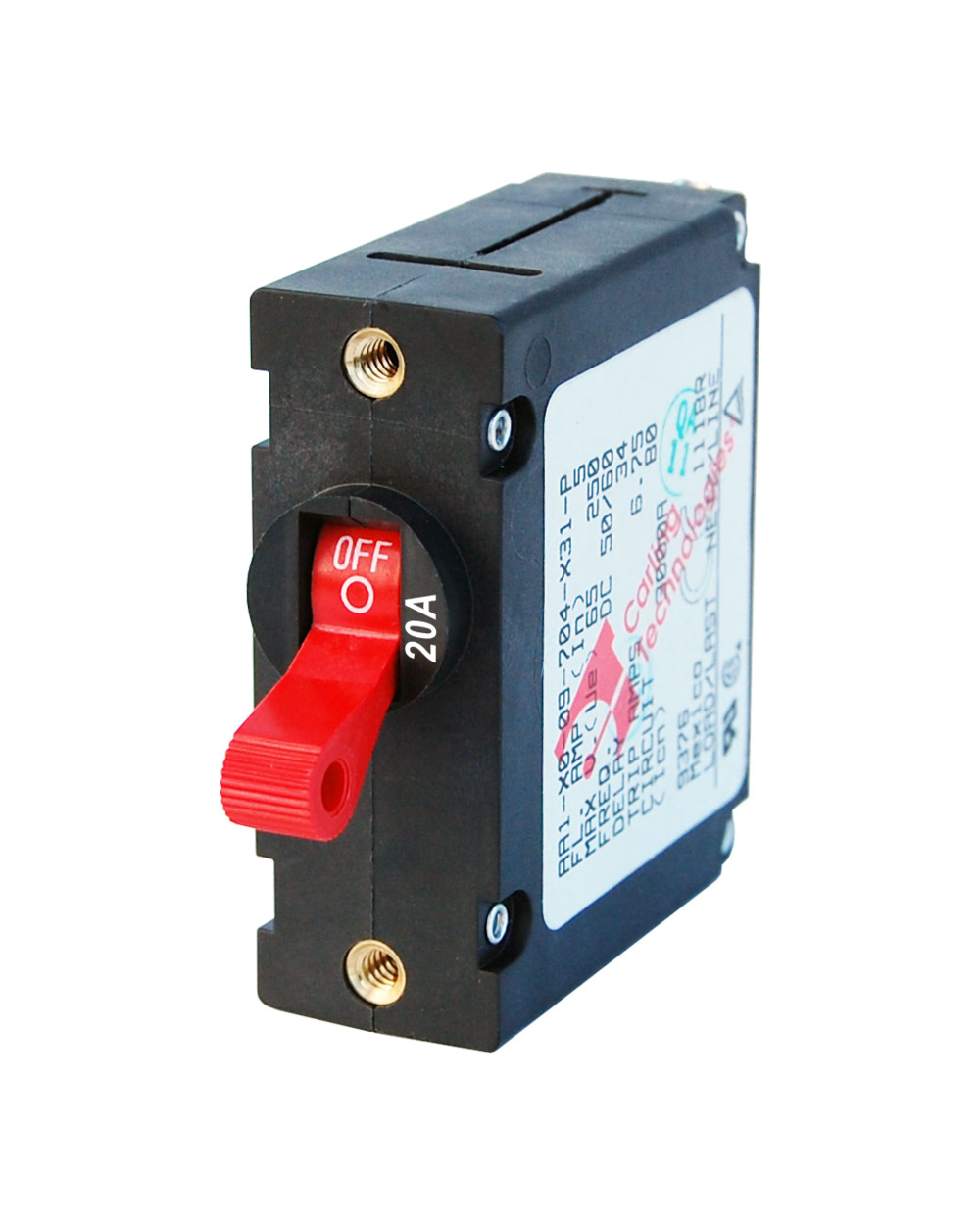 Blue Sea Systems Circuit Breaker AA1Toggle 20A Red