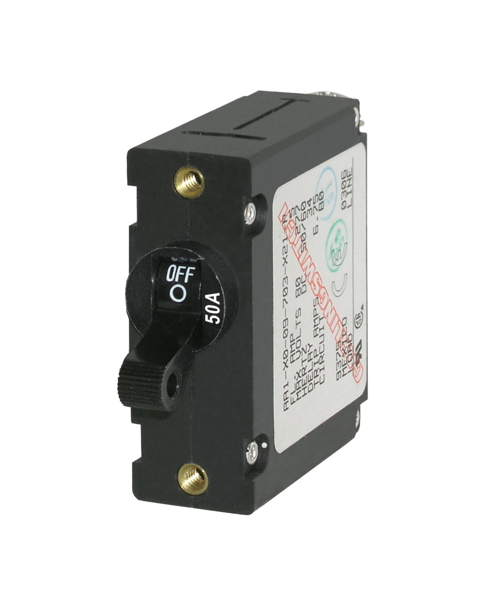 Blue Sea Systems Circuit Breaker AA1Toggle 50A Blk.