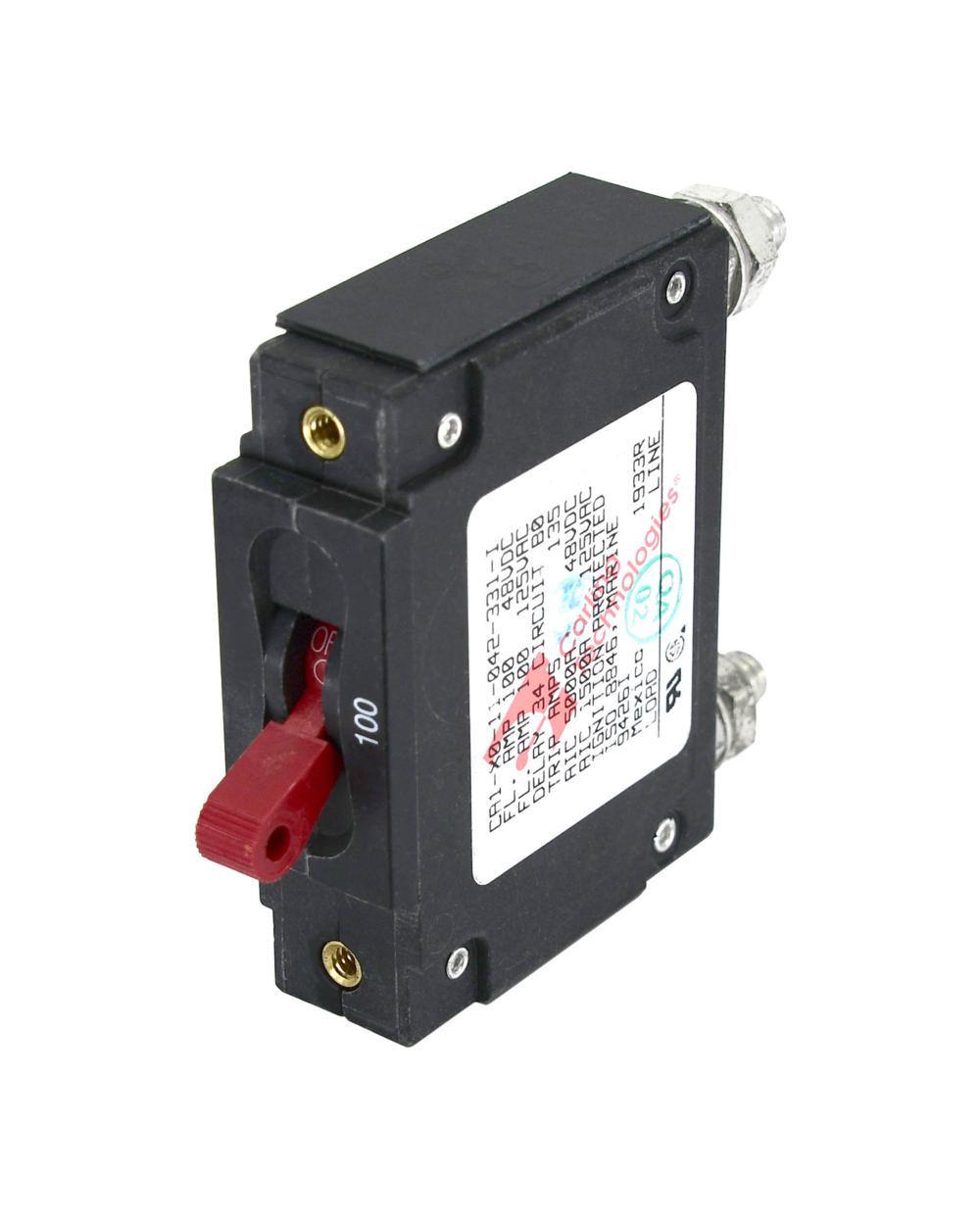 Blue Sea Systems Circuit Breaker CA1Toggle100A IPRed