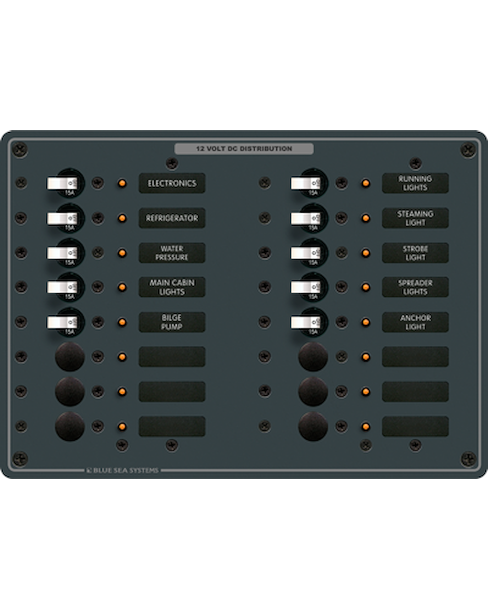 Blue Sea Systems DC Panel 2x8 Positioner