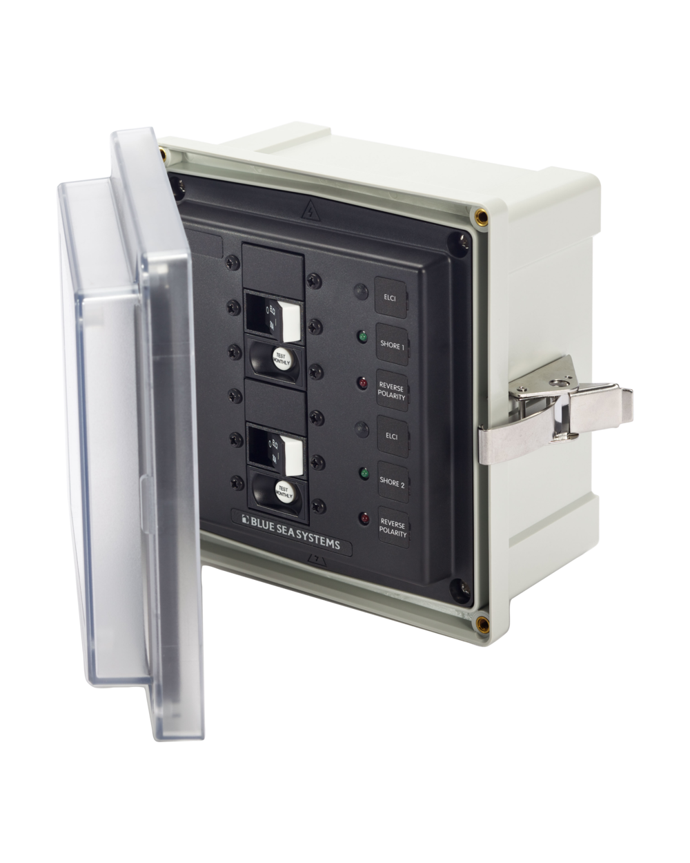 Blue Sea Systems Enclosure SMS Panel 120VAC ELCI 30A Dual