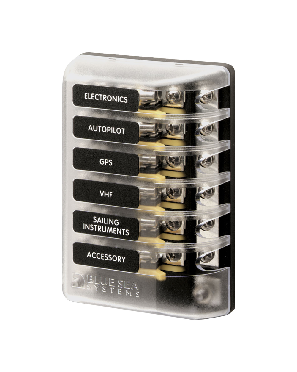 Blue Sea Systems Fuse Block 3AG 6circuit w/ground