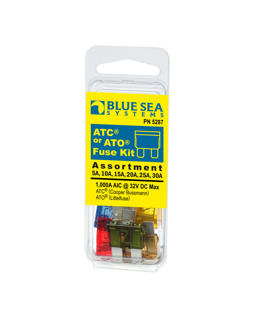 Blue Sea Systems Fuse Kit ATO/ATC 6 Piece