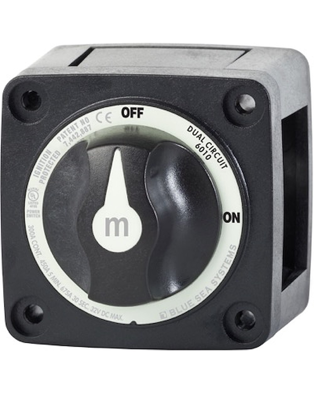Blue Sea Systems m-Series Mini Dual Circuit Battery Switch