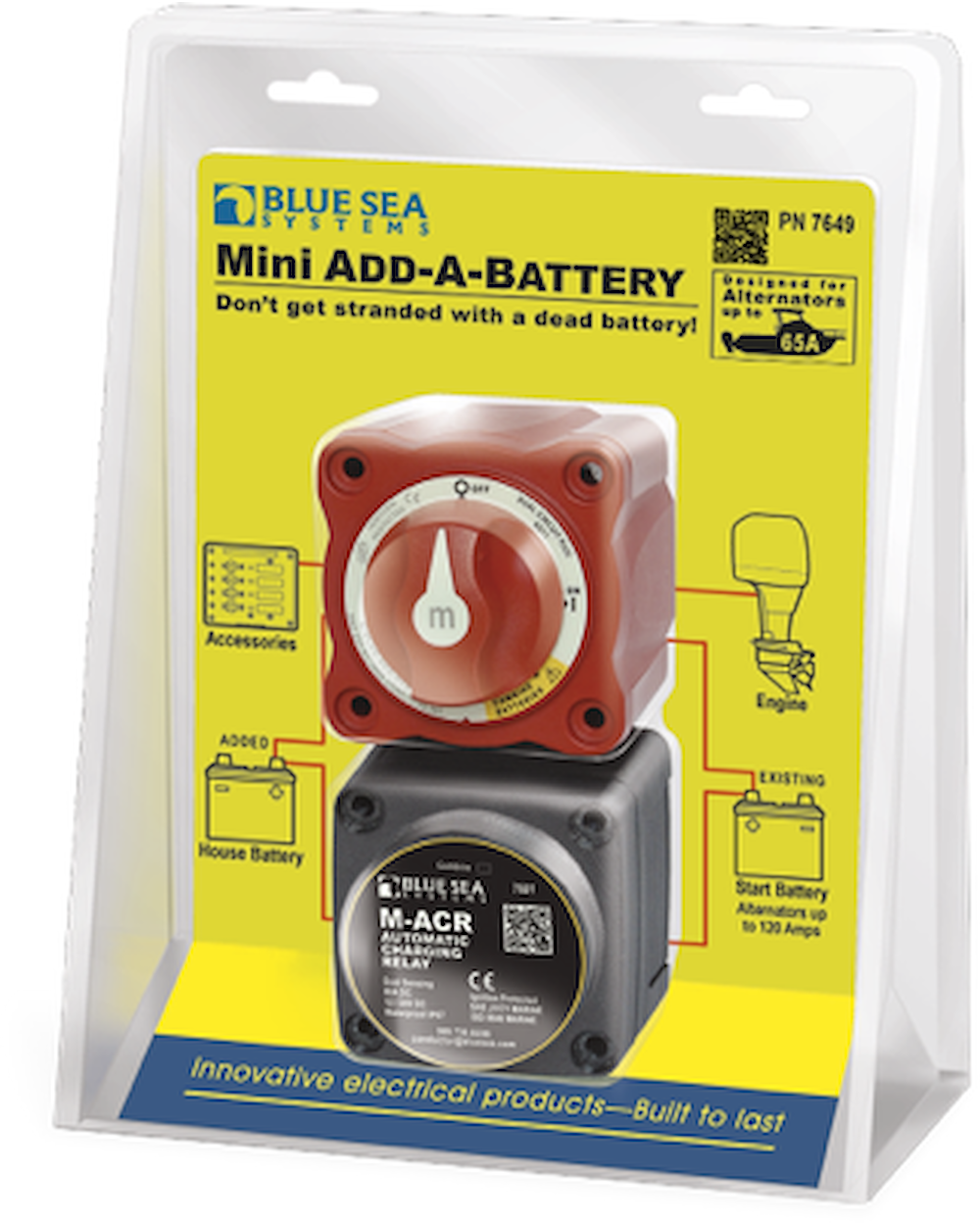 Blue Sea Systems Mini Add-A-Battery Kit 65 A