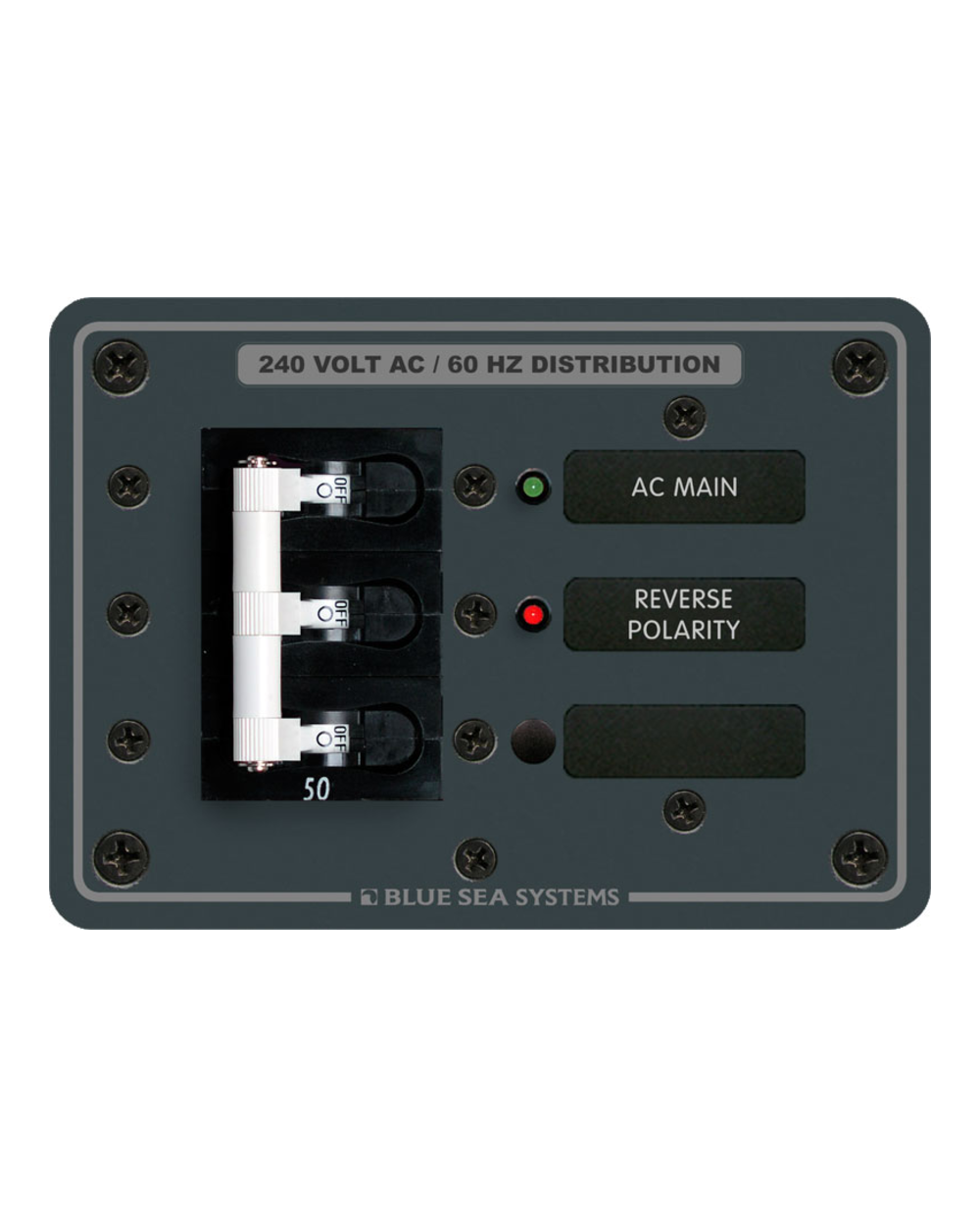Blue Sea Systems Panel 120/240VAC Main 50A