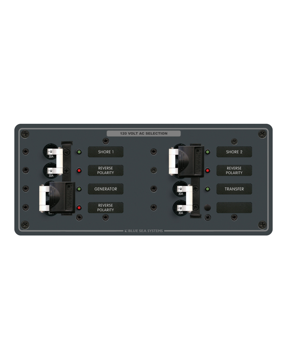 Blue Sea Systems Panel 120VAC SourceSel Dual H