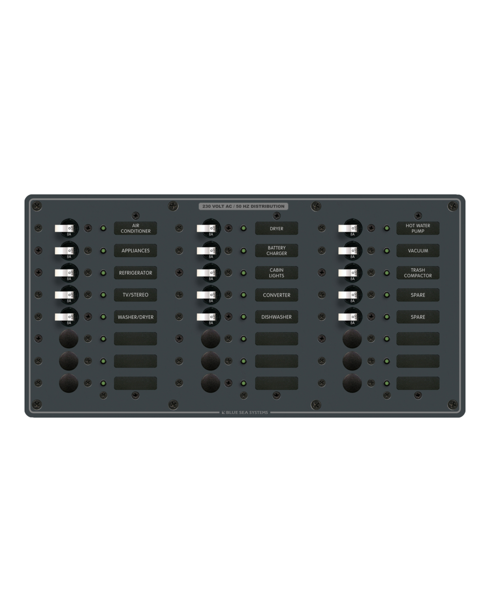 Blue Sea Systems Panel 230VAC 24pos