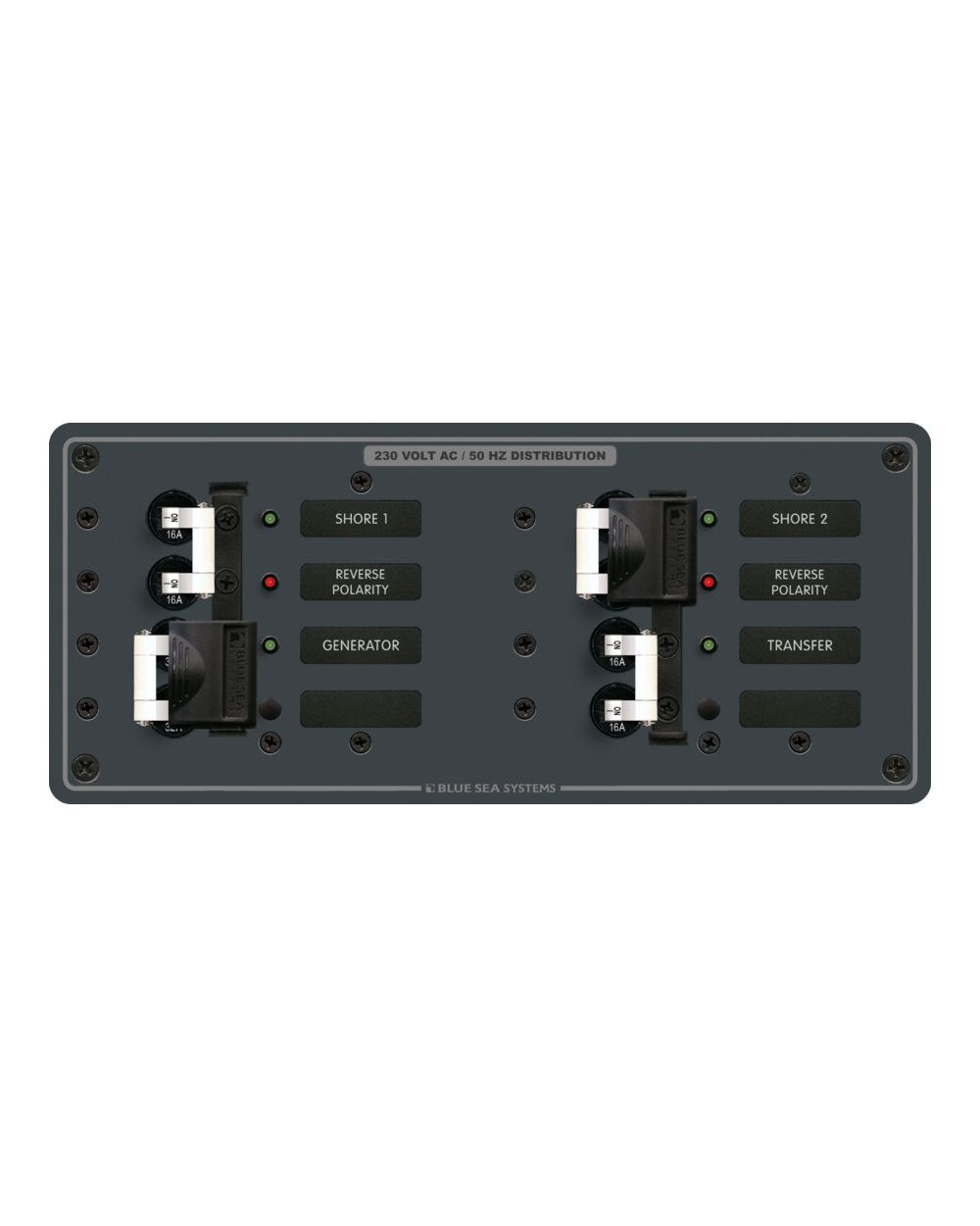 Blue Sea Systems Panel 230VAC SourceSel Dual H