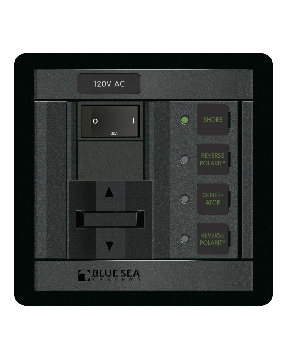 Blue Sea Systems Panel 360 120VAC SourceSel 30A RR