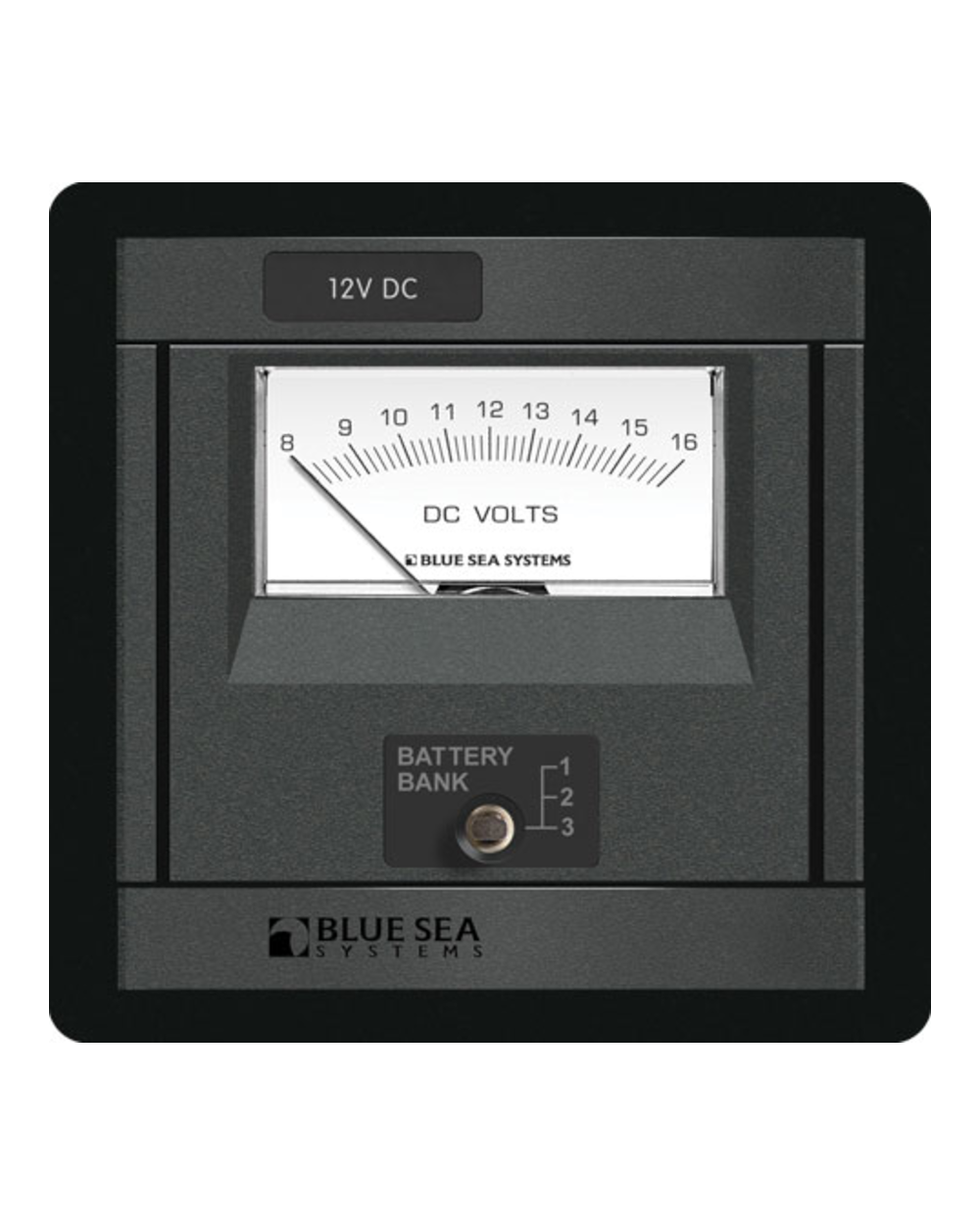 Blue Sea Systems Panel 360 DC 8–16V Analg VMtr
