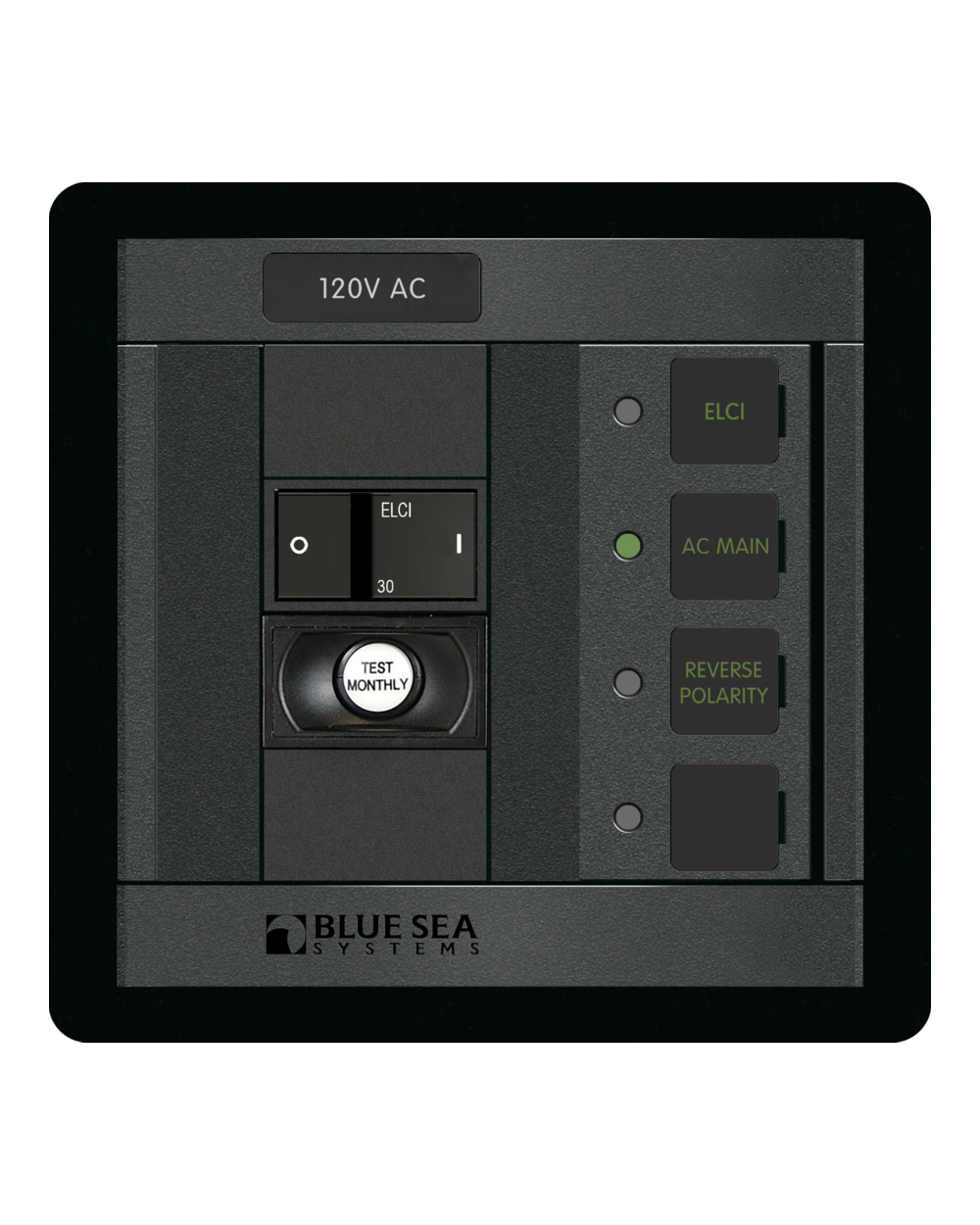 Blue Sea Systems Panel 360 RCBO 30A Main 2-Pole FR