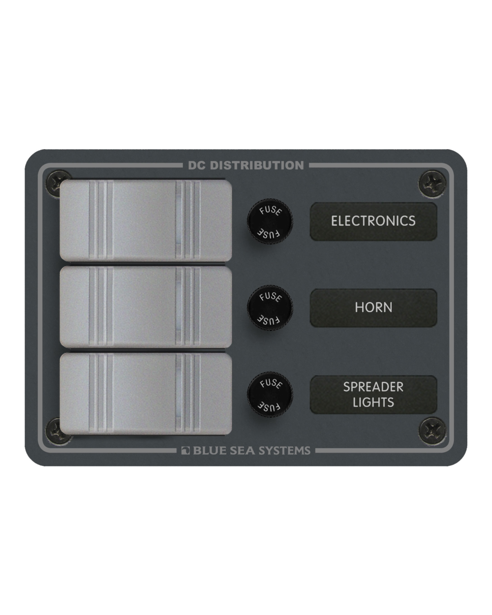Blue Sea Systems Panel H2O 12VDC AGC 3pos V