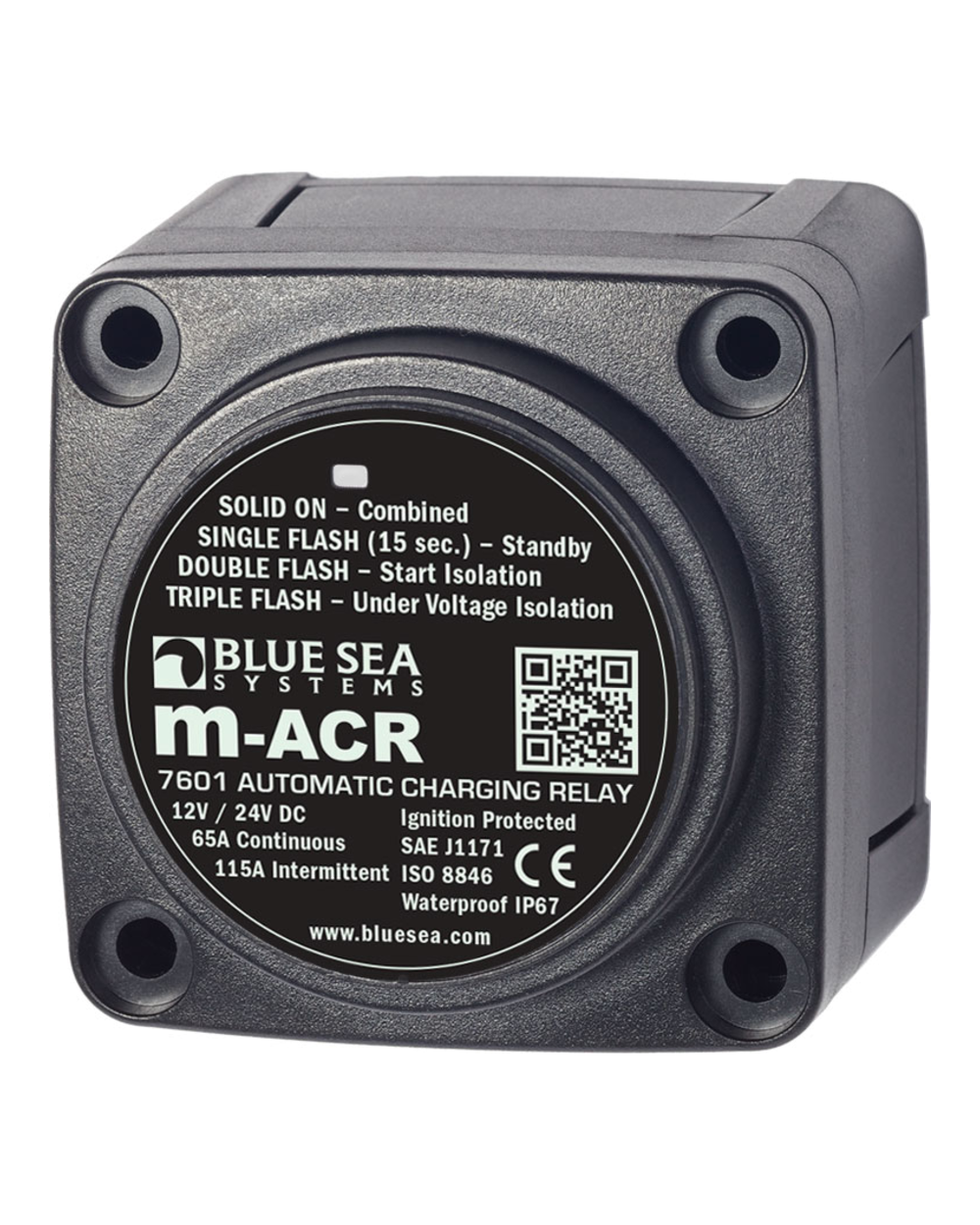 Blue Sea Systems Solenoid M Series 65A 12/24V ACR