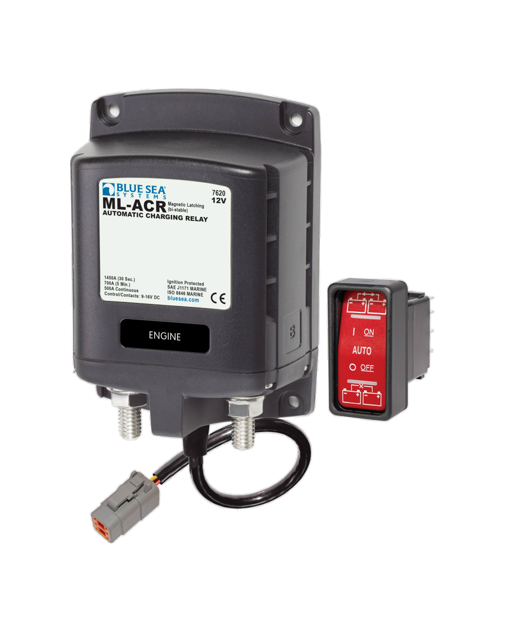 Blue Sea Systems Solenoid ML 500A 12V ACR DTM Heavy Duty