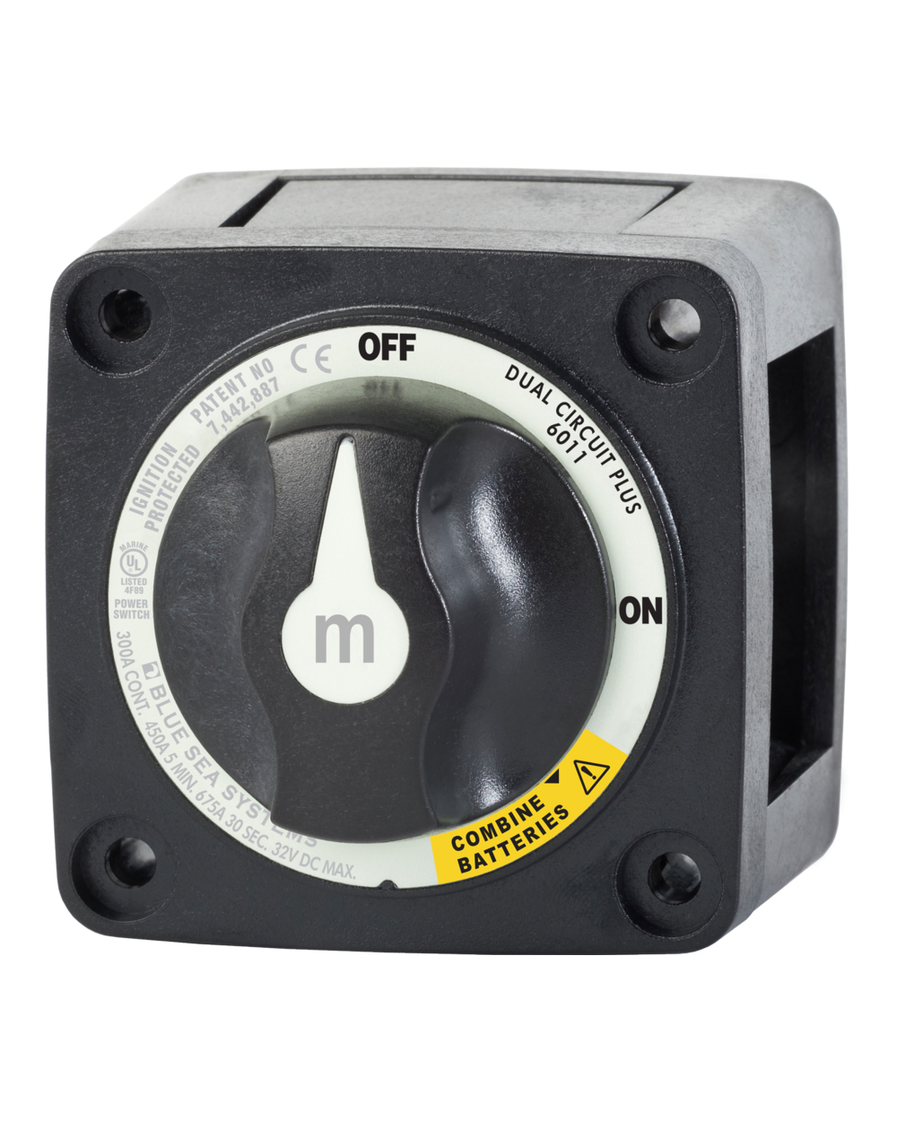 Blue Sea Systems Switch Battery M DualCircPlus Blk.