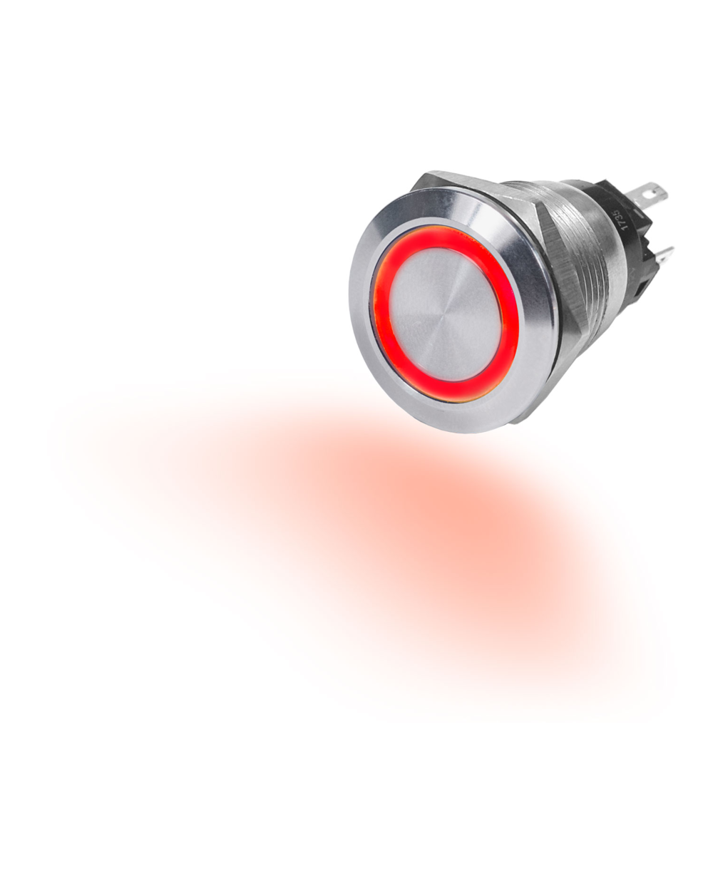 Blue Sea Systems Switch Button SS 10A OFF-(ON) Red