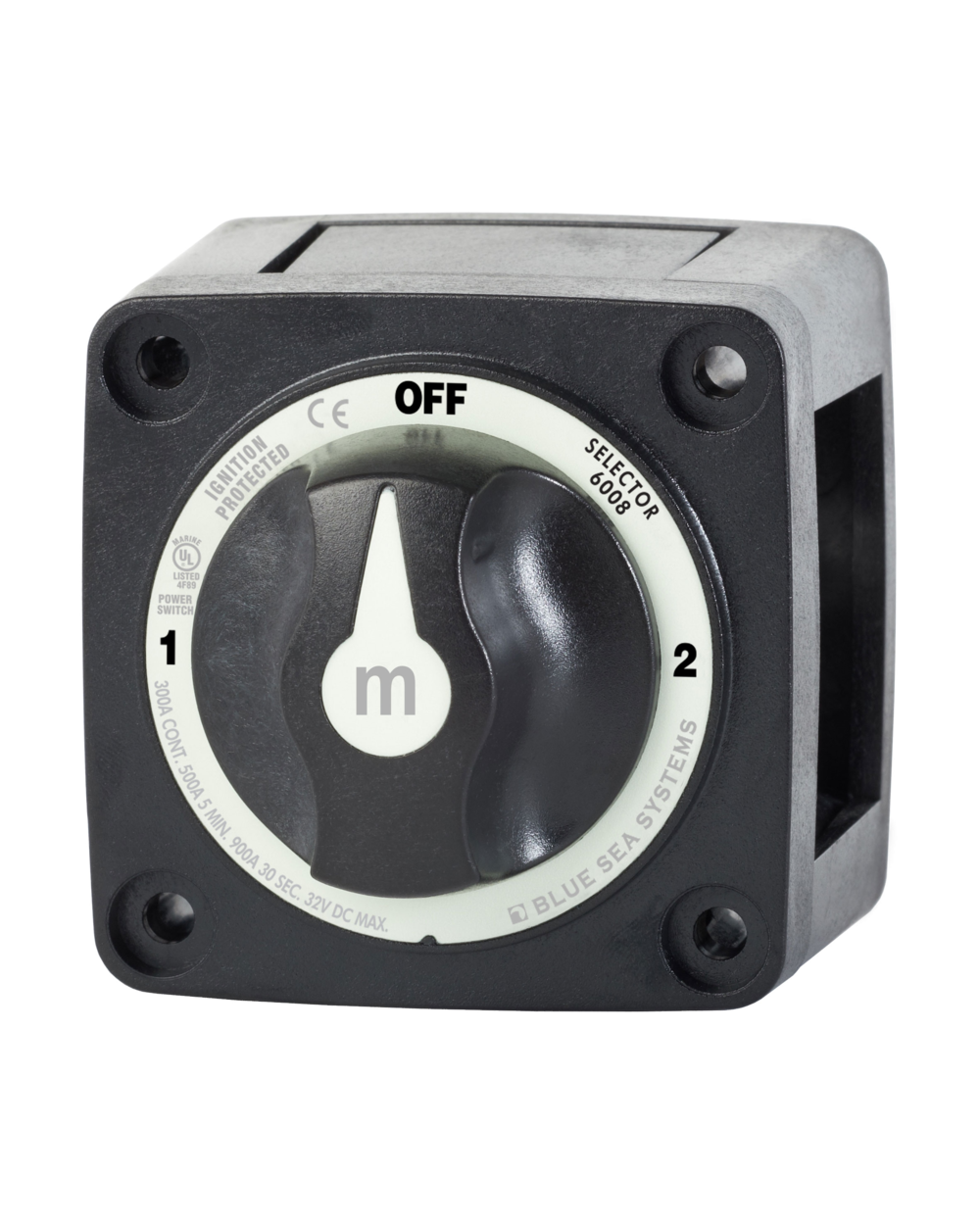 Blue Sea Systems Switch m Series 3 Pos Selector Black