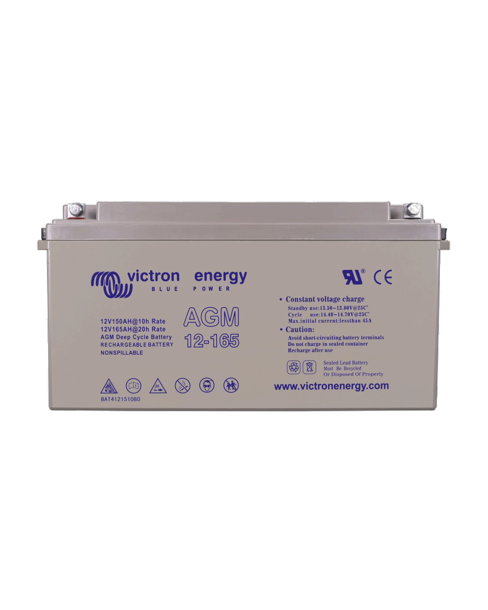 Victron Energy 12V/165Ah AGM Deep Cycle Battery (M8)
