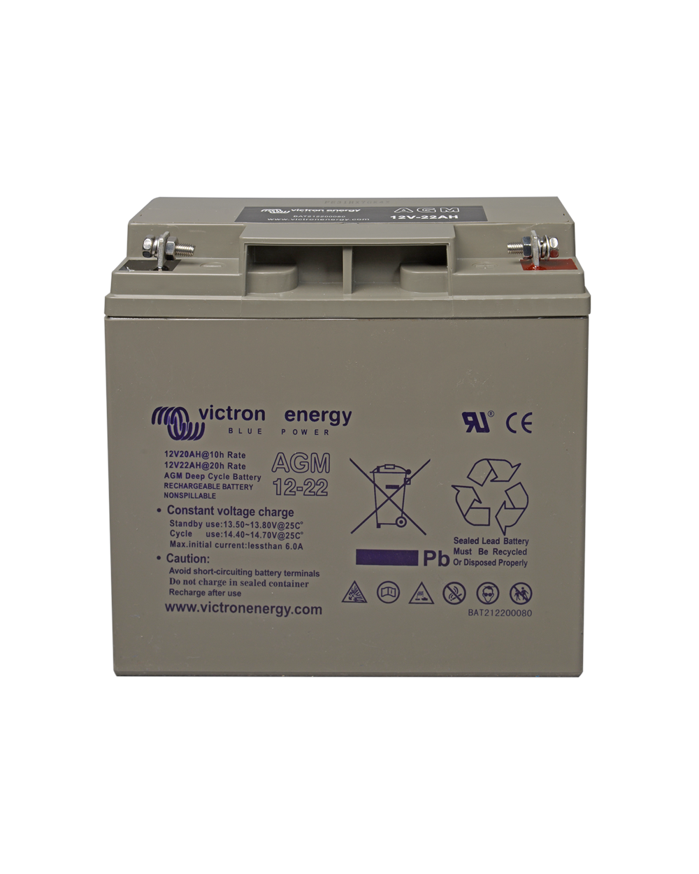 Victron Energy AGM Deep Cycle-batteri, 12V/22Ah