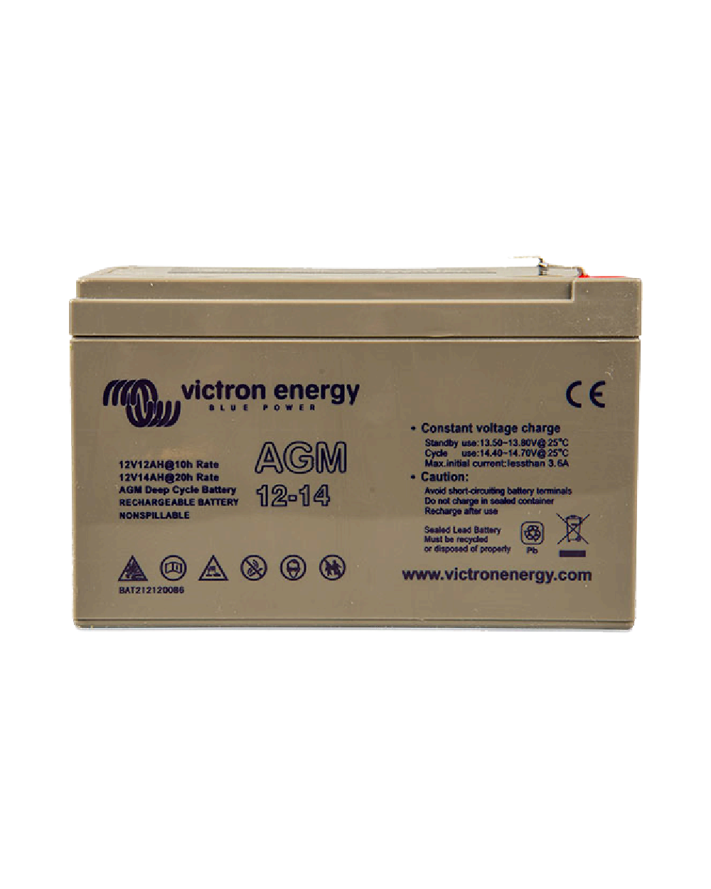 Victron Energy Victron Energy 12V/14Ah AGM Deep Cycle Battery