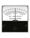 Blue Sea Systems Analog amperemeter DC 50-0-50 med shunt