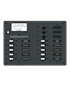 Blue Sea Systems Panel 230VAC 13pos VMtr