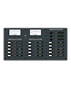 Blue Sea Systems Panel DC 18pos V/AMtr
