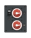 Blue Sea Systems Panel DC BatteryMng 2M Dual Bat