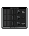 Blue Sea Systems Panel H2O 12VDC CLB 3pos Blk V