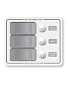 Blue Sea Systems Panel H2O 12VDC CLB 3pos V