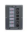 Blue Sea Systems Panel Switch H2O CB 6pos Gray