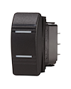 Blue Sea Systems Switch Contura DPDT ON-OFF-ON Blk